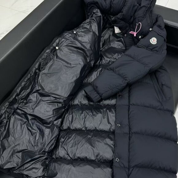 Moncler Maya Long Hooded Down Jacket, Black, Brand New - Picture 3 of 11